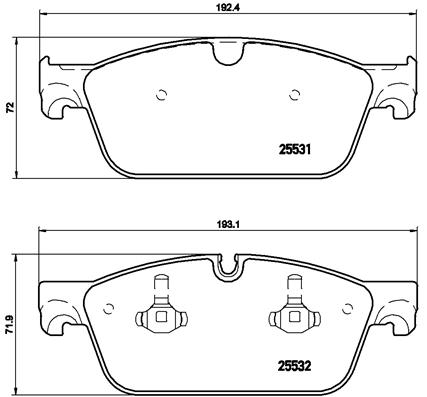 BREMBO Bremsesæt, skivebremser sg00000epa bagaksel lukket/perforeret 345mm 26mm for MERCEDES-BENZ