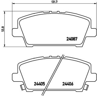 BREMBO Bremsesæt, skivebremser sg00000epn foraksel fuld 260mm 23mm for HONDA HONDA (DONGFENG)