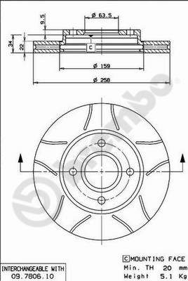 BREMBO Bremsesæt, skivebremser sg00000epy foraksel fuld 253mm 10mm for FORD MAZDA FORD USA