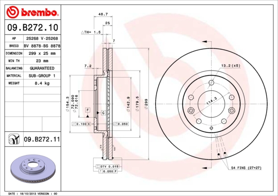 BREMBO Bremsesæt, skivebremser sg00000er6 bagaksel indvendig ventileret 280mm 10mm for MAZDA FORD USA MERCURY MAZDA (FAW) LINCOLN MITSUBISHI FAW