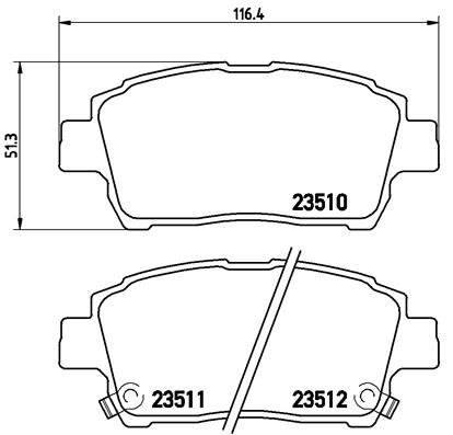 BREMBO Bremsesæt, skivebremser sg00000erm bagaksel indvendig ventileret 269mm 9mm for TOYOTA PONTIAC BYD DONGFENG