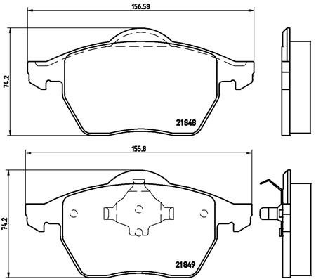 BREMBO Bremsesæt, skivebremser sg00000err bagaksel fuld 288mm 25mm for CITROËN PEUGEOT FORD MG (SAIC) ROEWE (SAIC) FIAT ZHONGHUA (BRILLIANCE) DS SEAT