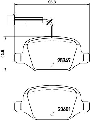BREMBO Bremsesæt, skivebremser sg00000et9 bagaksel indvendig ventileret 240mm 11mm for PEUGEOT CITROËN FORD OPEL ABARTH ZASTAVA FIAT LANCIA ALFA ROMEO