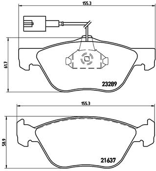 BREMBO Bremsesæt, skivebremser sg00000etm bagaksel indvendig ventileret 251mm 10mm for PEUGEOT CITROËN FIAT ALFA ROMEO LANCIA ABARTH