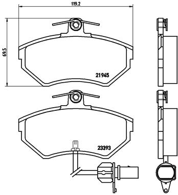 BREMBO Bremsesæt, skivebremser sg00000etp bagaksel indvendig ventileret 245mm 22mm for PEUGEOT CITROËN FORD ROEWE (SAIC) LANCIA ZHONGHUA (BRILLIANCE)