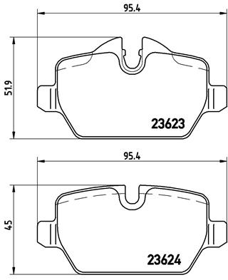 BREMBO Bremsesæt, skivebremser sg00000eu2 bagaksel indvendig ventileret 292mm 10mm for BMW MINI
