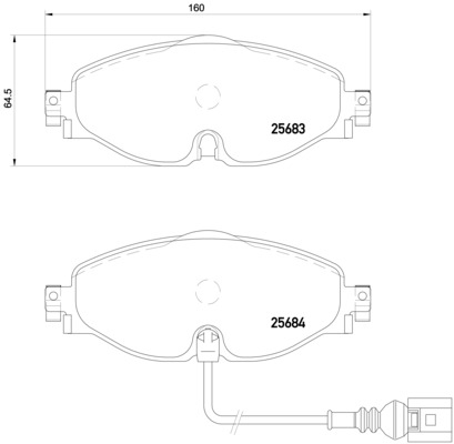 BREMBO Bremsesæt, skivebremser sg00000euo bagaksel fuld 312mm 10mm for CITROËN PEUGEOT FORD MG (SAIC) ROEWE (SAIC) LANCIA ZHONGHUA (BRILLIANCE) VW DS