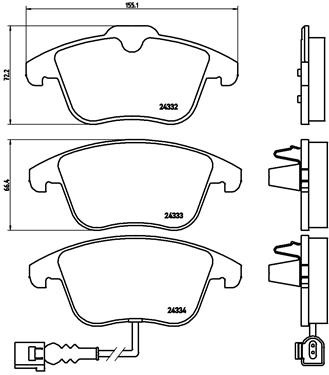 BREMBO Bremsesæt, skivebremser sg00000ev0 bagaksel fuld 312mm 12mm for VW SKODA AUDI SEAT AUDI (FAW) SKODA (SVW) VW (FAW) VW (SVW)