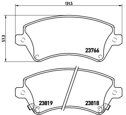 BREMBO Bremsesæt, skivebremser sg00000ev7 bagaksel fuld 275mm 9mm for TOYOTA