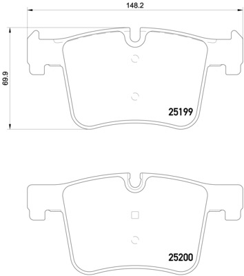 BREMBO Bremsesæt, skivebremser sg00000ewo foraksel indvendig ventileret 300mm 24mm for BMW