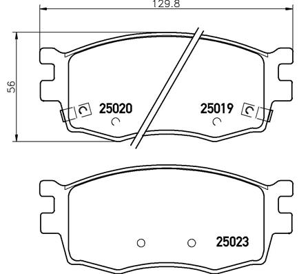 BREMBO Bremsesæt, skivebremser sg00000exa bagaksel fuld 256mm 10mm for HYUNDAI KIA