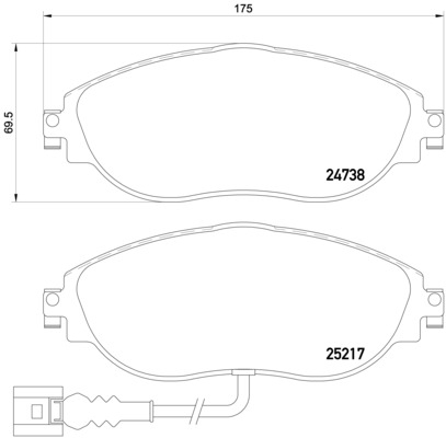 BREMBO Bremsesæt, skivebremser sg00000eyi bagaksel indvendig ventileret 310mm 30mm for SEAT AUDI VW VW (SVW) SKODA VW (FAW) AUDI (FAW) SKODA (SVW)