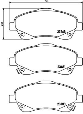 BREMBO Bremsesæt, skivebremser sg00000ez5 bagaksel indvendig ventileret 295mm 10mm for TOYOTA