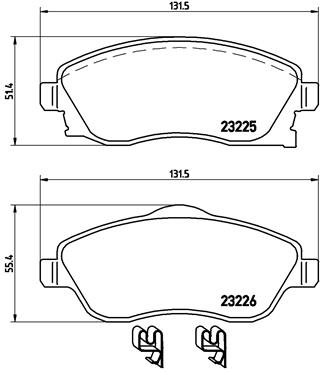 BREMBO Bremsesæt, skivebremser sg00000ezb bagaksel indvendig ventileret 240mm 10mm for OPEL VAUXHALL GENERAL MOTORS