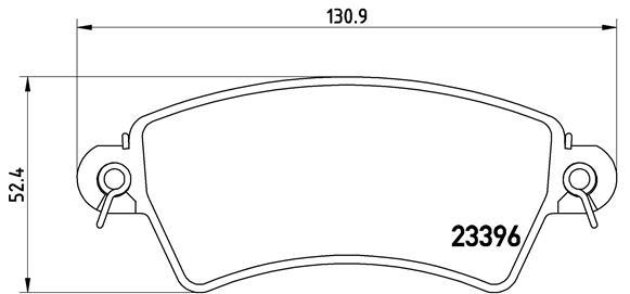BREMBO Bremsesæt, skivebremser sg00000f0e bagaksel fuld 247mm 20mm for CITROËN PEUGEOT FENGSHEN RENAULT HSV
