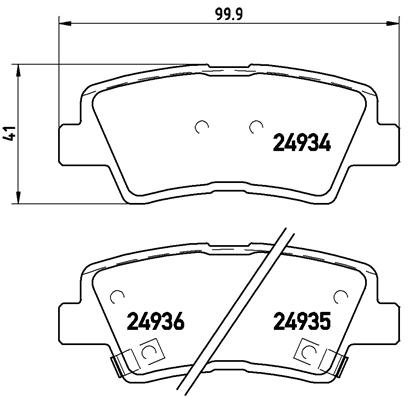BREMBO Bremsesæt, skivebremser sg00000f0y bagaksel indvendig ventileret 262mm 10mm for CHEVROLET (SGM) GEELY HYUNDAI KIA FENGON KIA (DYK) HYUNDAI (BEI