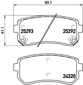 BREMBO Bremsesæt, skivebremser sg00000f1n foraksel indvendig ventileret 284mm 28mm for KIA HYUNDAI HYUNDAI (BEIJING) KIA (DYK)