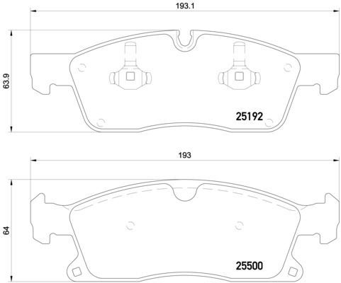 BREMBO Bremsesæt, skivebremser sg00000f22 foraksel indvendig ventileret 350mm 22mm for MERCEDES-BENZ BRABUS
