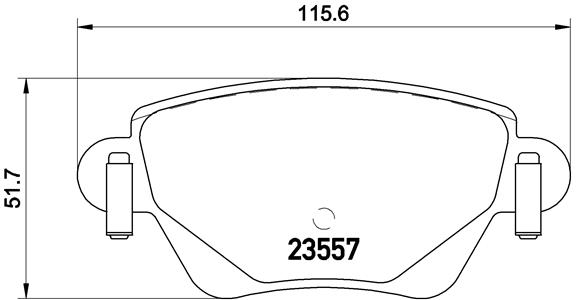 BREMBO Bremsesæt, skivebremser sg00000f3f bagaksel perforeret 280mm 24mm for FORD JAGUAR FPV