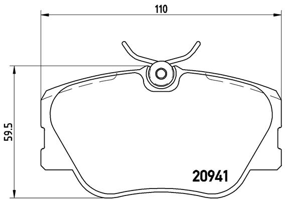 BREMBO Bremsesæt, skivebremser sg00000f3x bagaksel indvendig ventileret 258mm 9mm for MERCEDES-BENZ