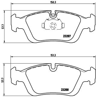 BREMBO Bremsesæt, skivebremser sg00000f4n bagaksel fuld 280mm 12mm for BMW