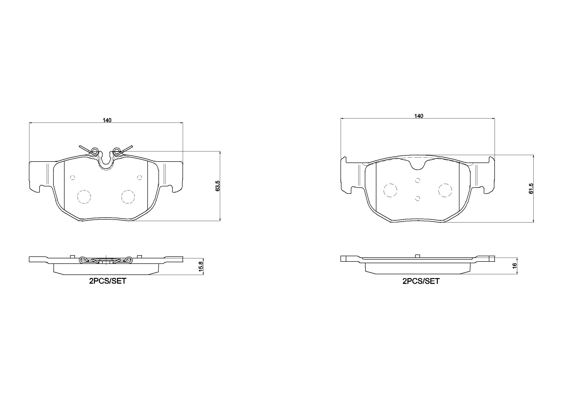 BREMBO Bremseklodser p36039 for JAGUAR LAND ROVER