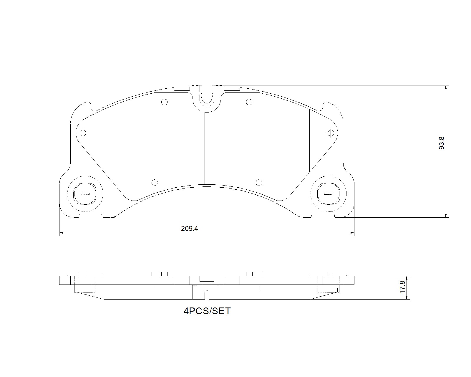 BREMBO Bremseklodser p65046 for PORSCHE