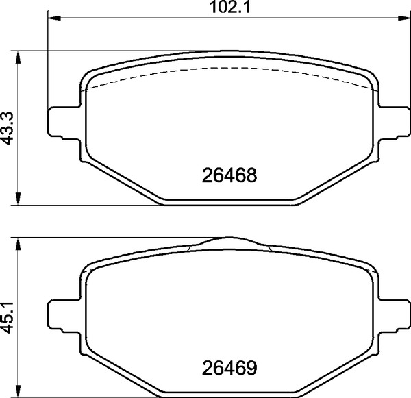 BREMBO Bremseklodser P 68 076 for MITSUBISHI RENAULT
