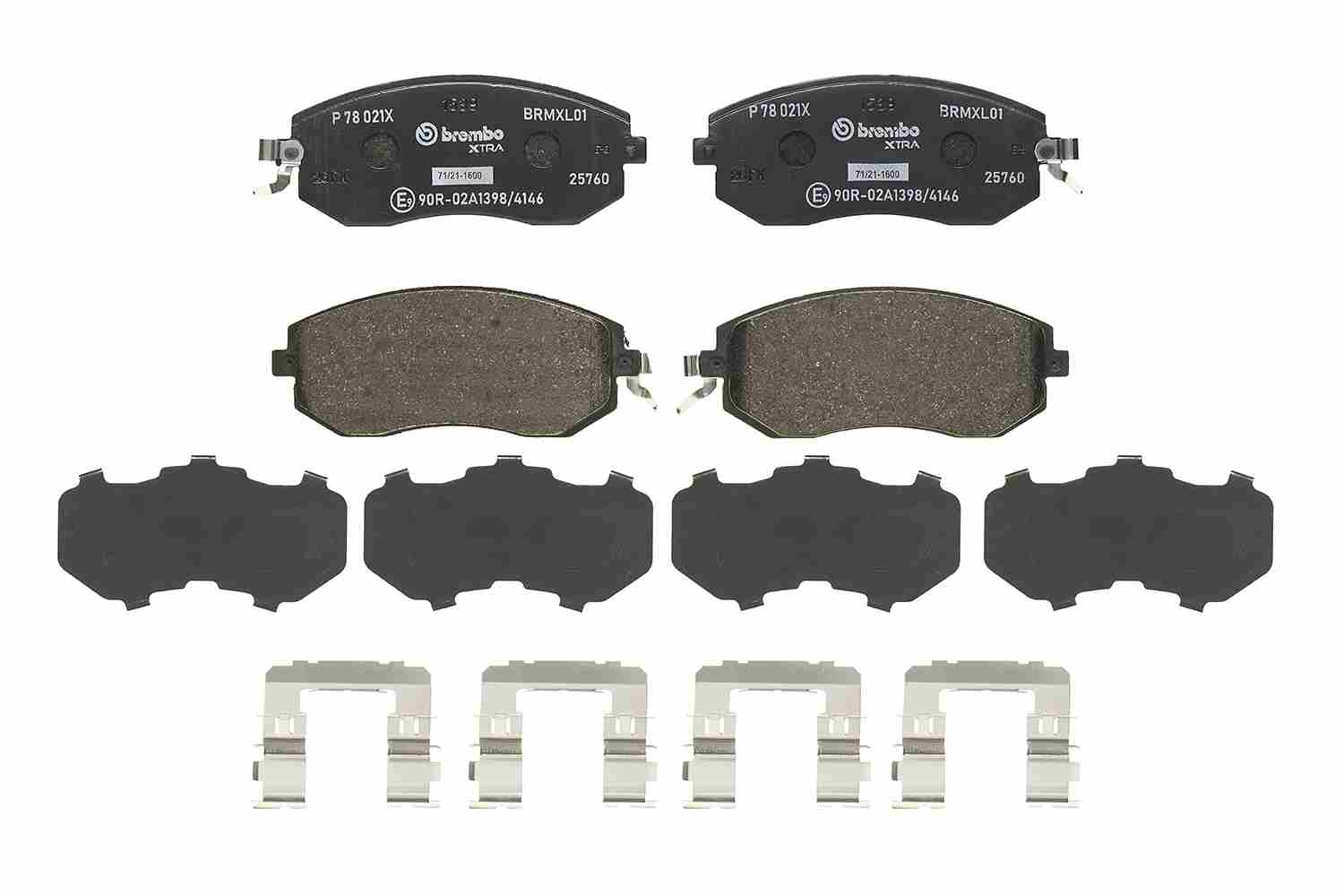 BREMBO Bremseklodser p78021x for SUBARU TOYOTA