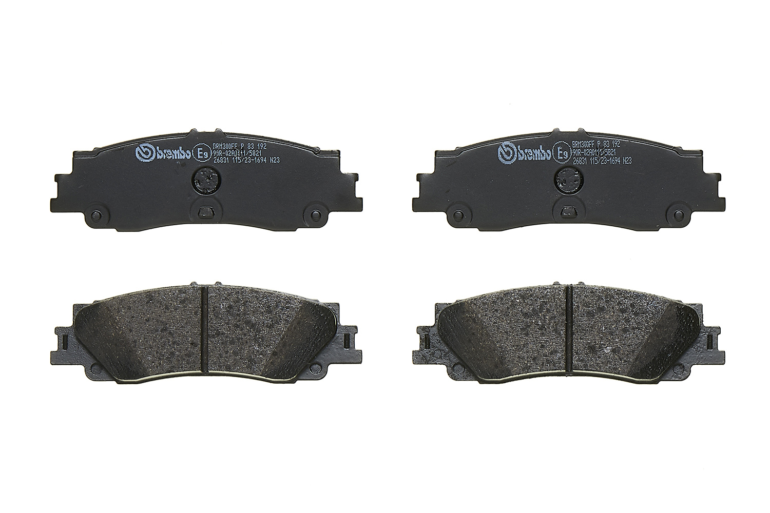 BREMBO Bremseklodser p83192 for TOYOTA LEXUS