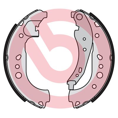 BREMBO Bremsebakkesæt s68550 for RENAULT SMART