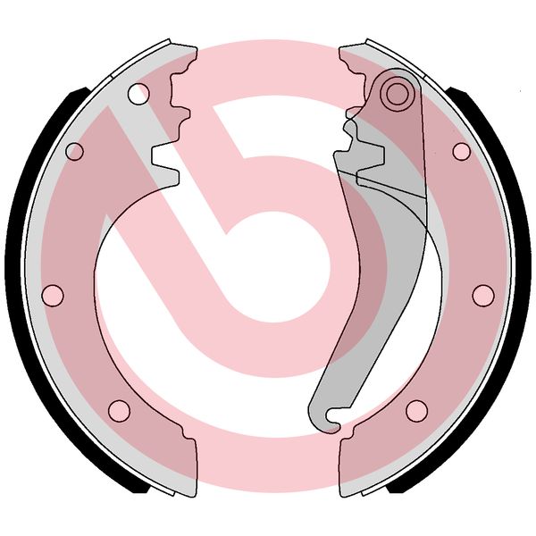 BREMBO Bremsebakkesæt, parkeringsbremse sa6509 for IVECO MERCEDES-BENZ