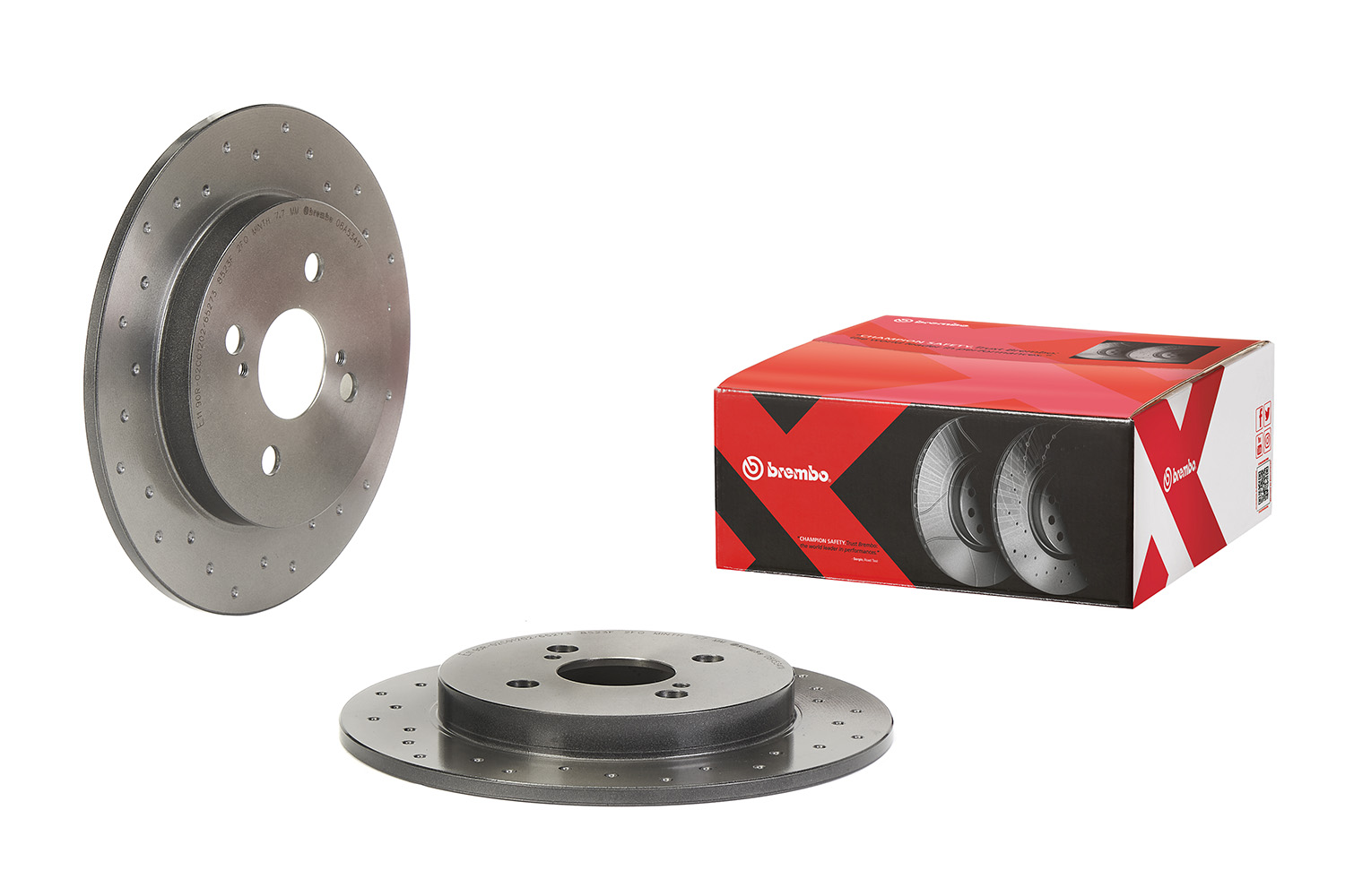 BREMBO Bremseskive 08a5341x perforeret 259mm 9mm for ASTON MARTIN TOYOTA