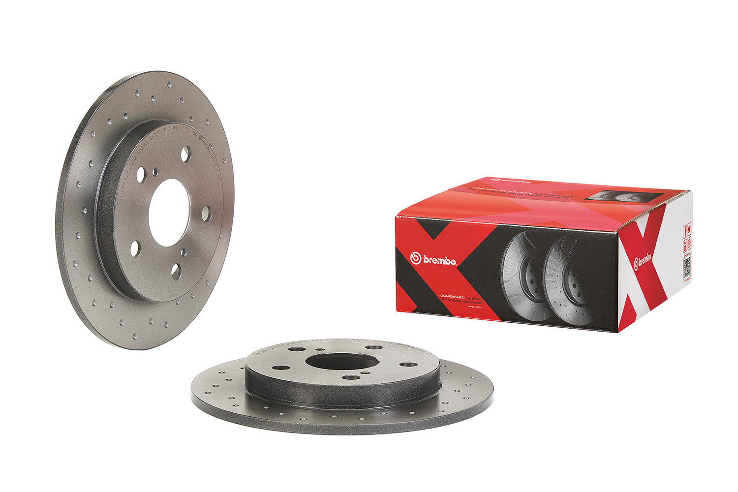 BREMBO Bremseskive 08a5342x perforeret 259mm 9mm for TOYOTA (FAW) TOYOTA (GAC) TOYOTA