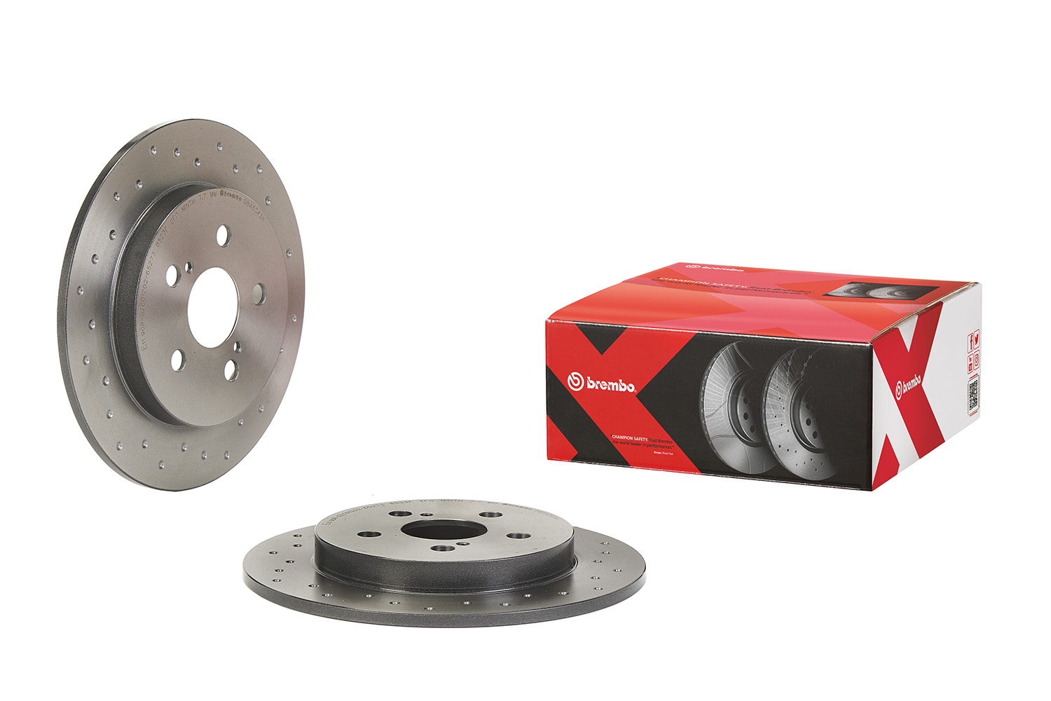 BREMBO Bremseskive 08a5343x perforeret 259mm 9mm for TOYOTA TOYOTA (FAW)