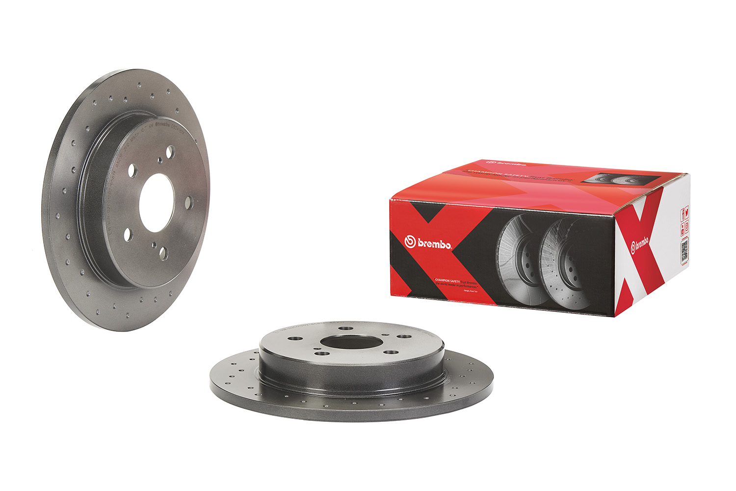 BREMBO Bremseskive 08d4181x perforeret 281mm 12mm for TOYOTA TOYOTA (FAW)