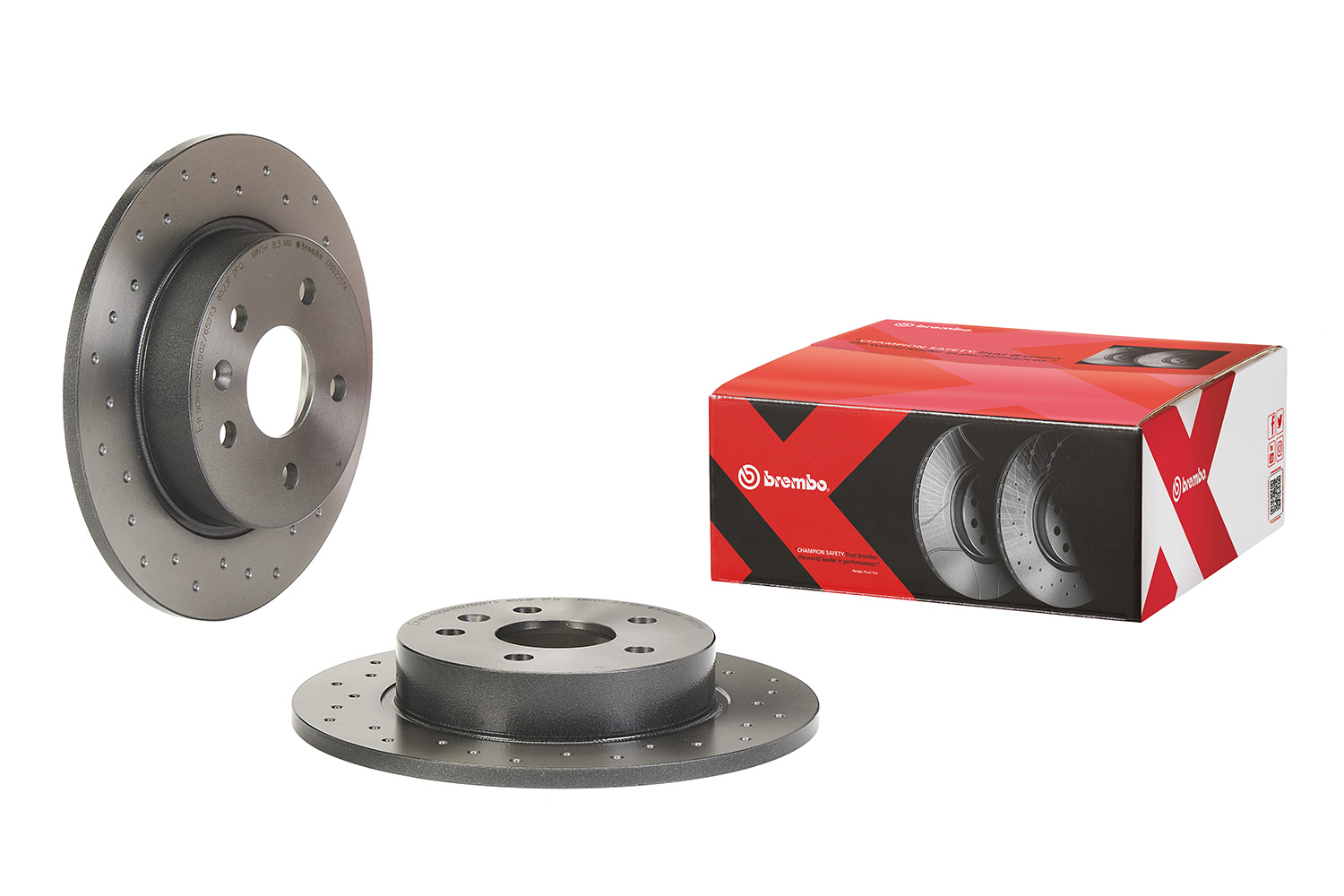 BREMBO Bremseskive 08.D225.1X perforeret 264mm 10mm for VAUXHALL CHEVROLET (SGM) BUICK (SGM) OPEL