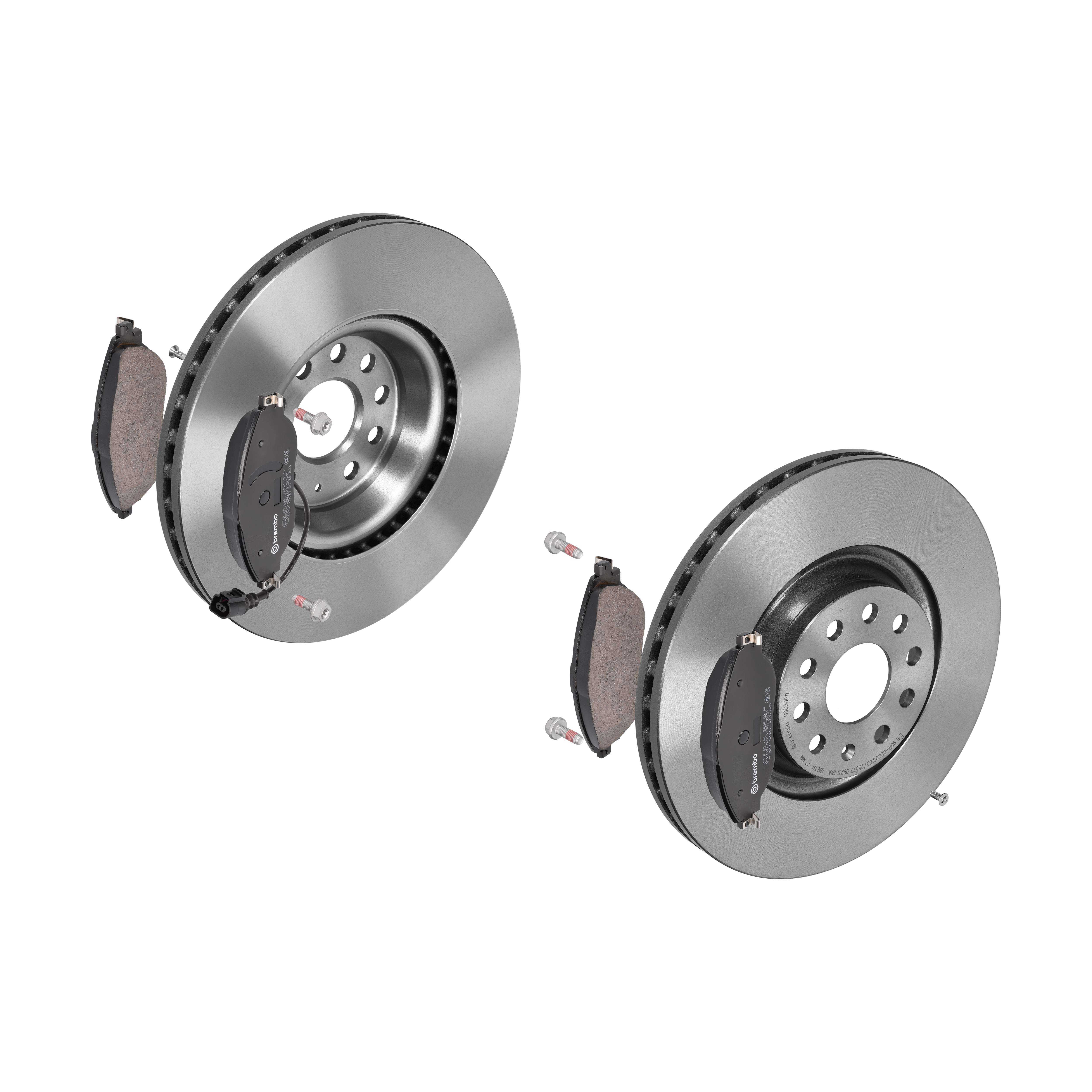 BREMBO Bremsesæt, skivebremser ijdtidc8e1 foraksel indvendig ventileret 340mm 30mm for VW SKODA SEAT AUDI