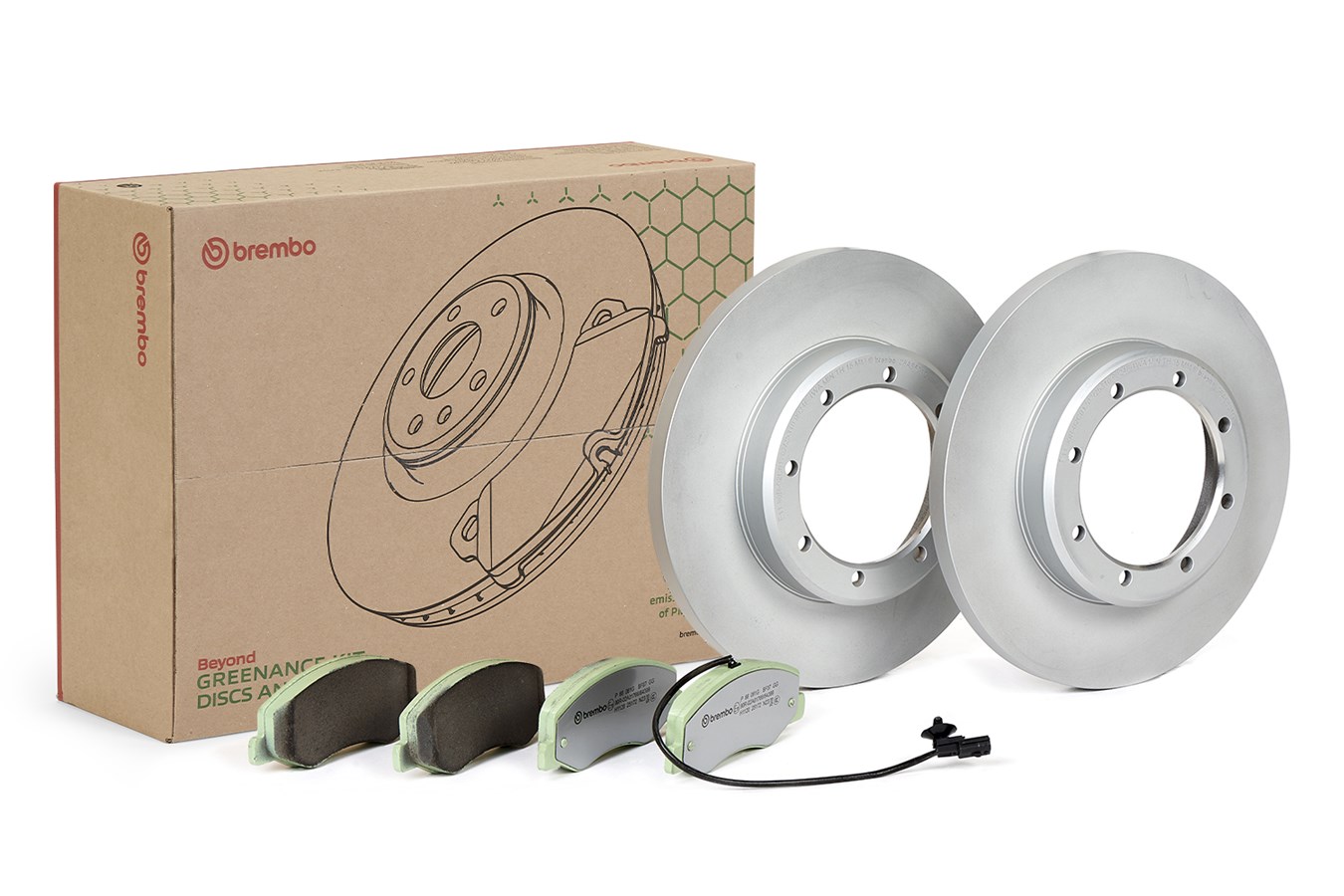 BREMBO Bremsesæt, skivebremser kt10038 302mm 18mm for OPEL NISSAN RENAULT