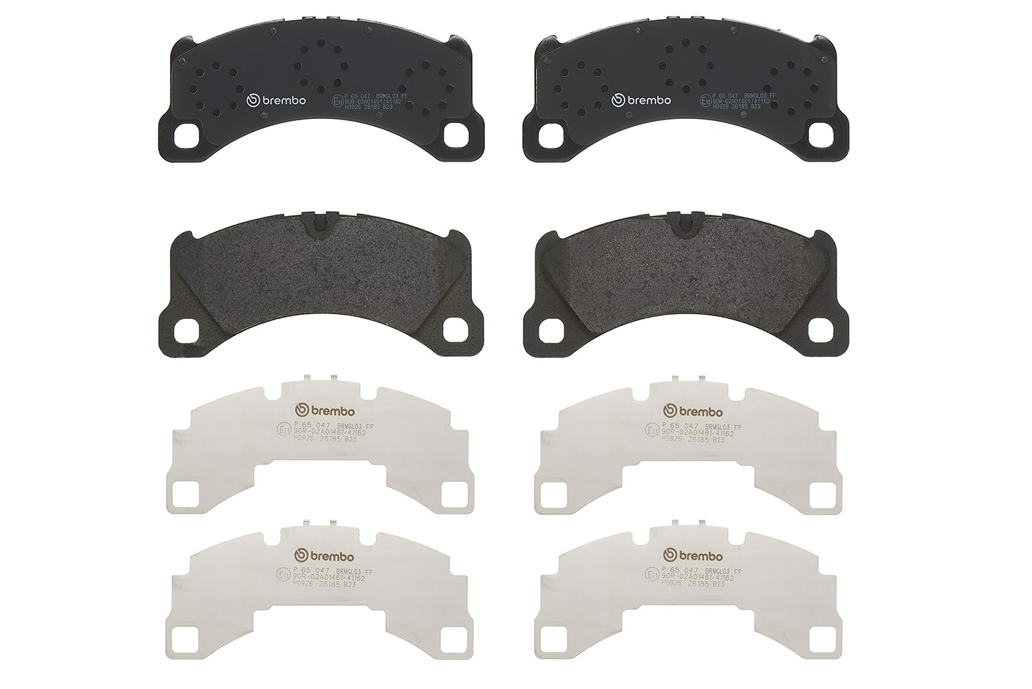 BREMBO Bremseklodser p65047 for PORSCHE
