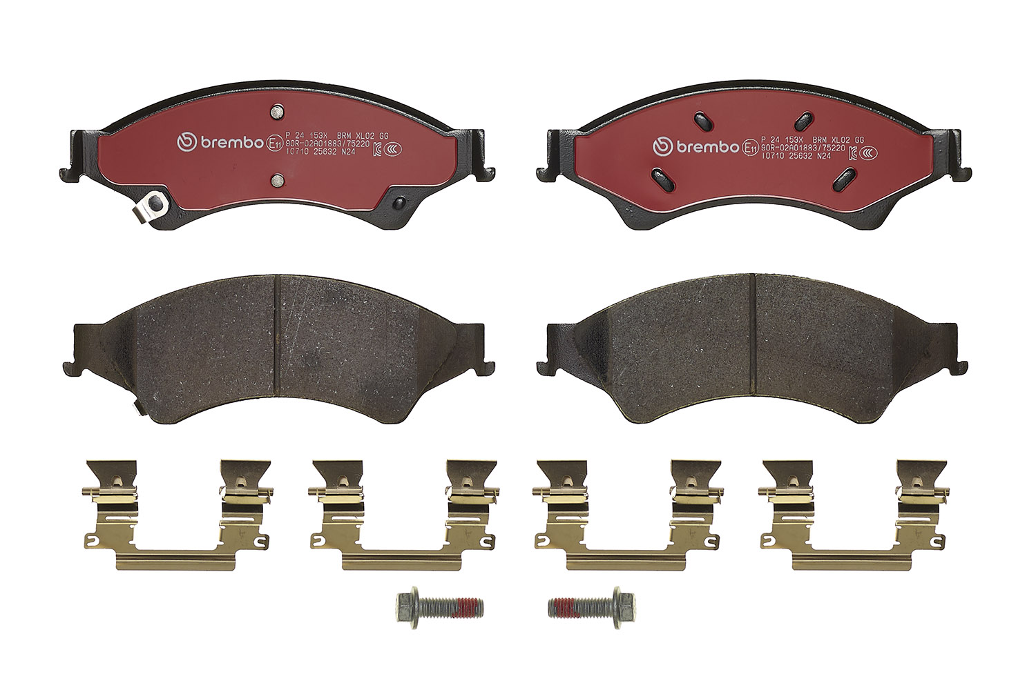 BREMBO Bremseklodser p24153x for FORD FORD USA FORD AUSTRALIA MAZDA VW FORD ASIA & OCEANIA