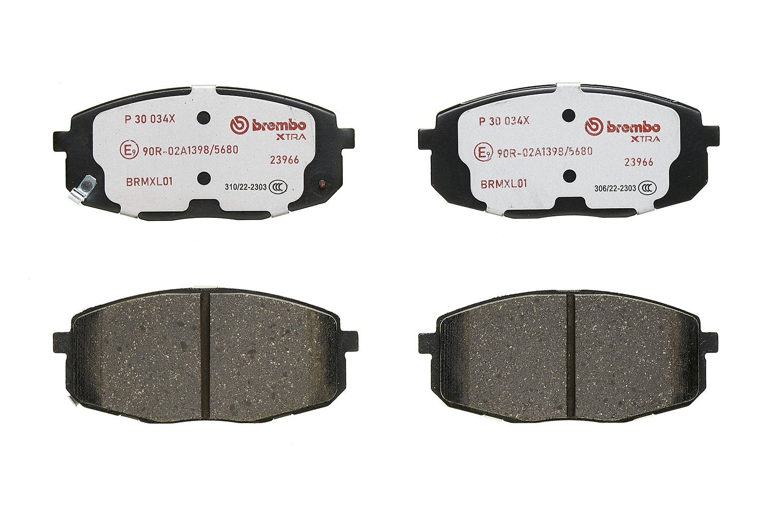 BREMBO Bremseklodser p30034x for TOYOTA HYUNDAI KIA CHANGAN CHANA JAC HYUNDAI (BEIJING) KIA (DYK)