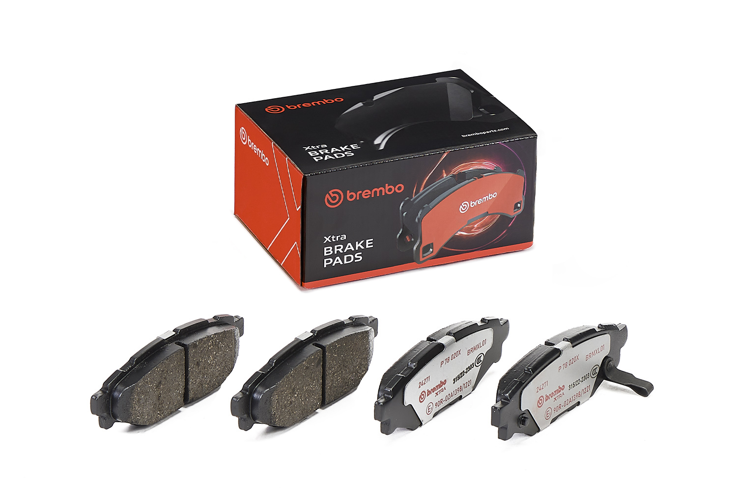 BREMBO Bremseklodser p78020x for SUBARU TOYOTA
