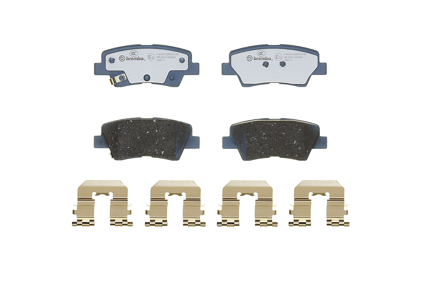 BREMBO Bremseklodser P 30 067E for HYUNDAI KIA