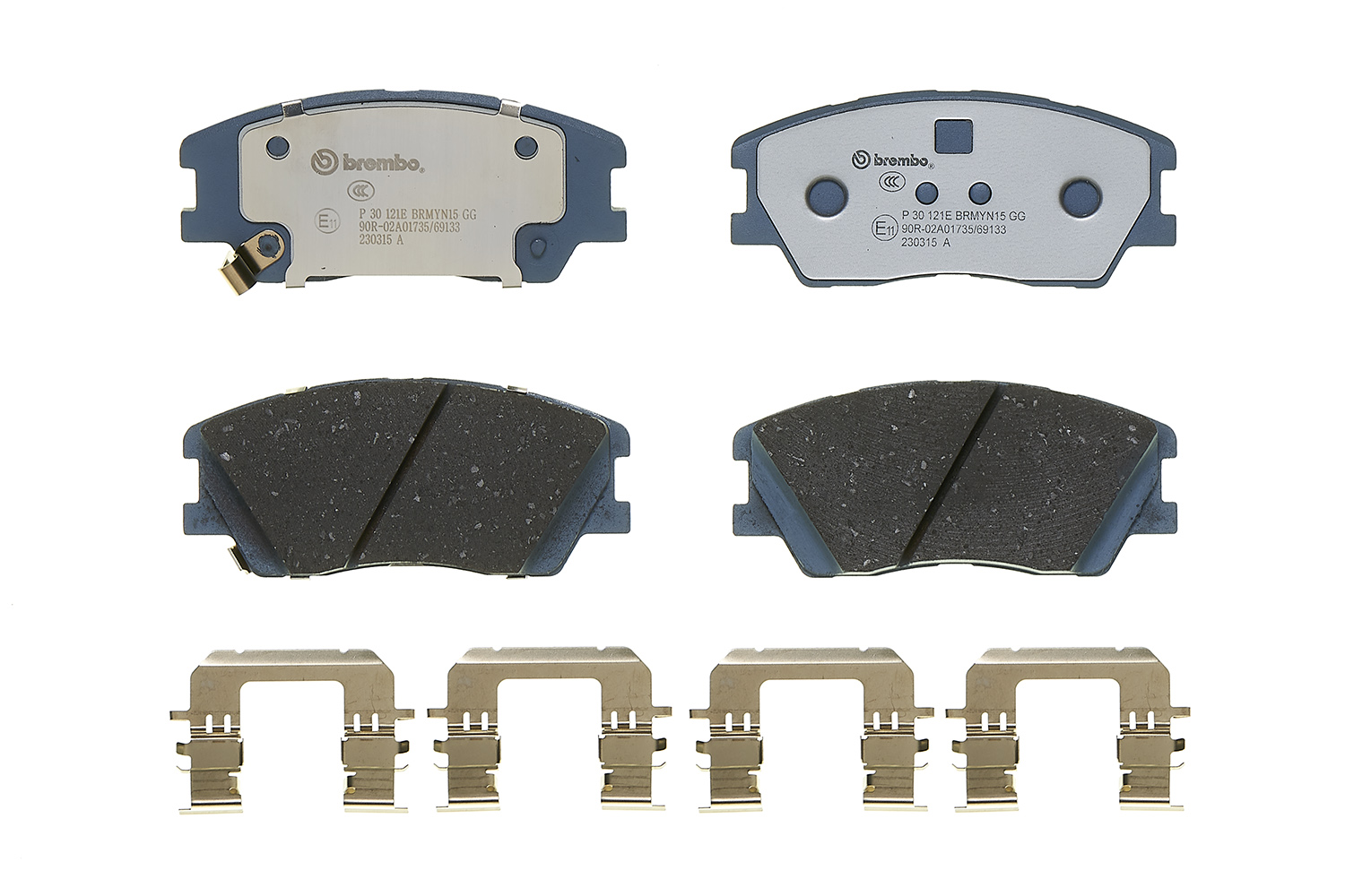 BREMBO Bremseklodser p30121e for KIA