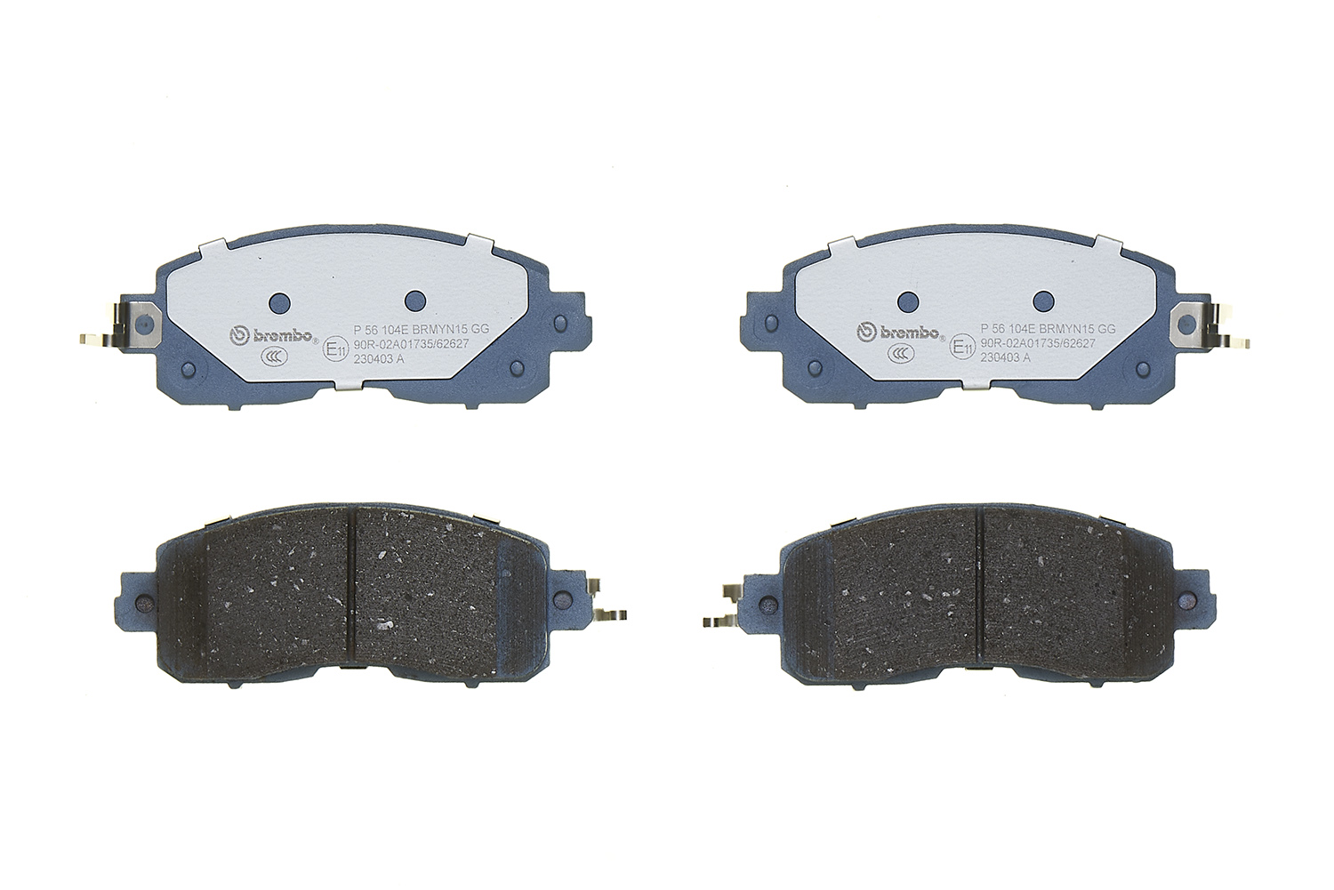 BREMBO Bremseklodser p56104e for NISSAN