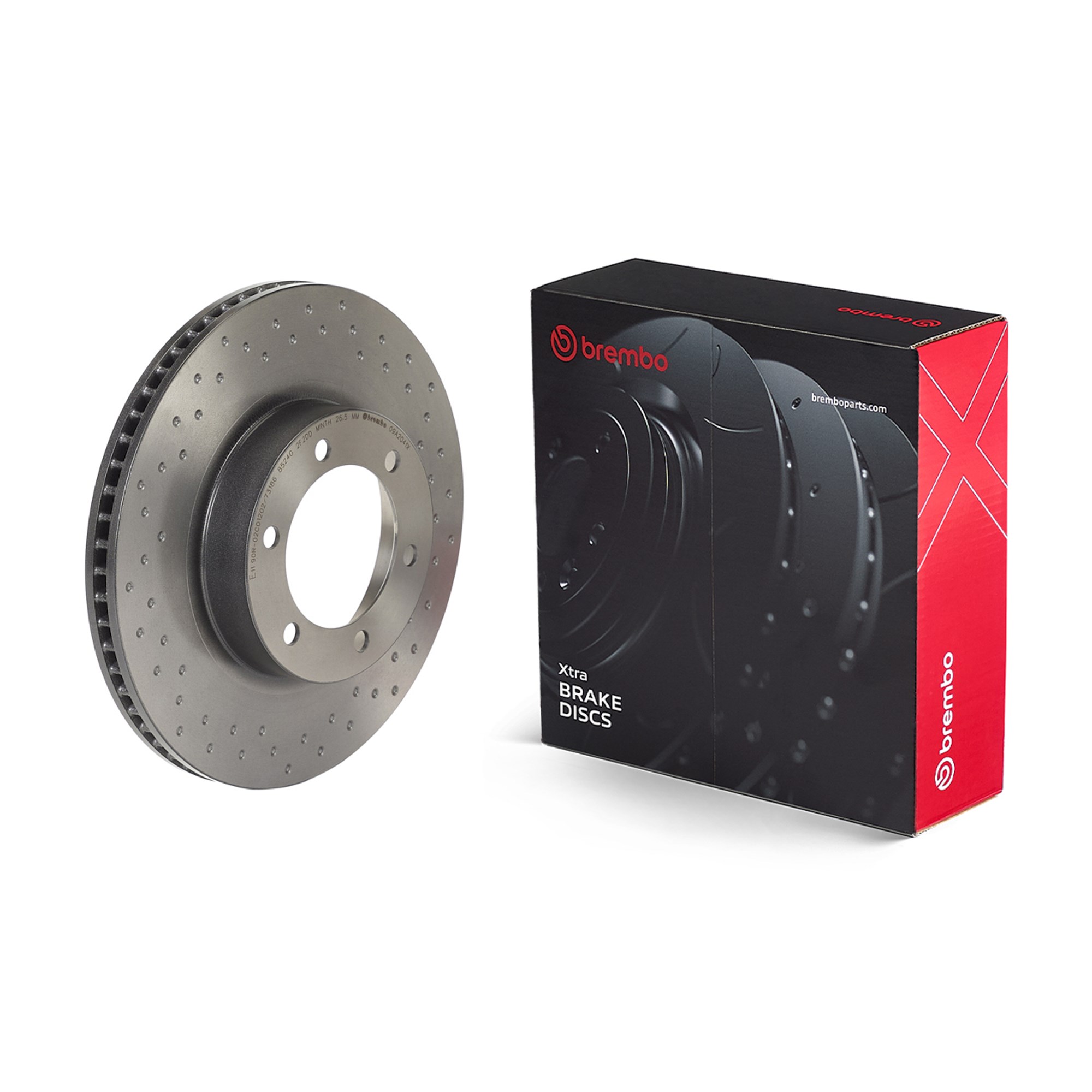 BREMBO Bremseskive 09.A204.1X 338mm 28mm for TOYOTA TOYOTA (FAW)