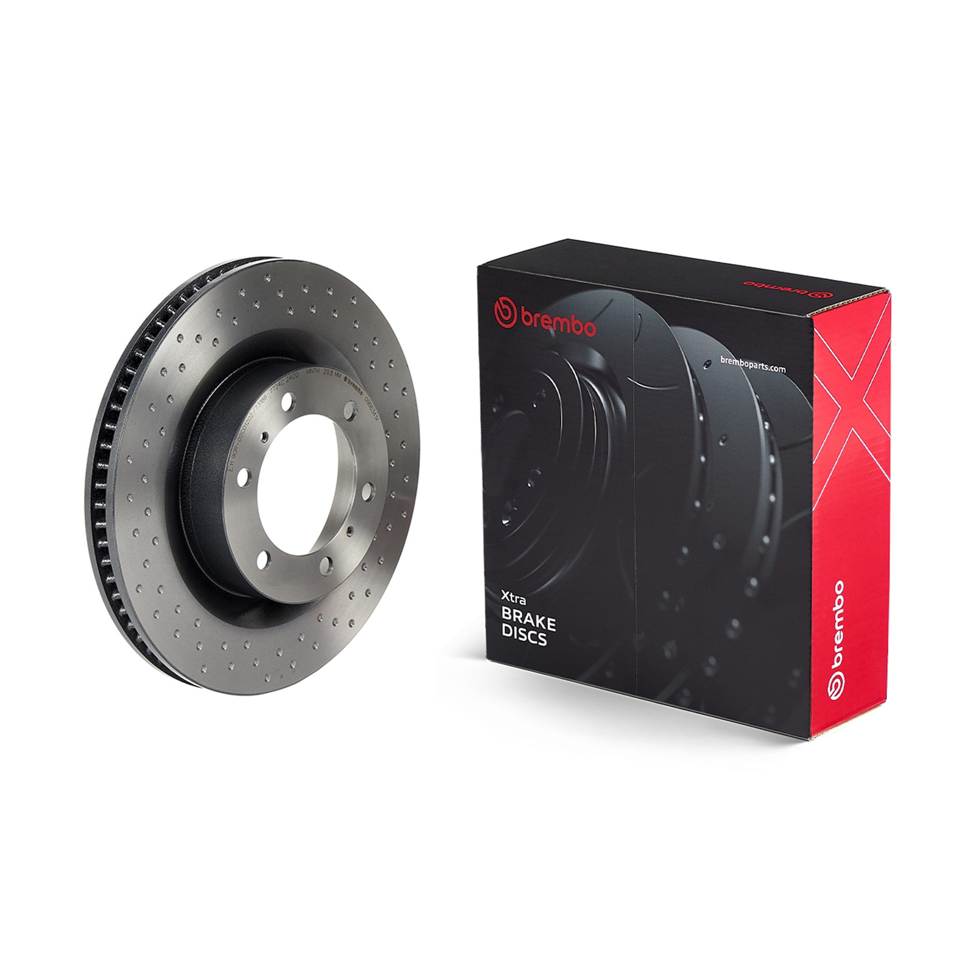 BREMBO Bremseskive 09.B634.1X 338mm 32mm for TOYOTA (FAW)