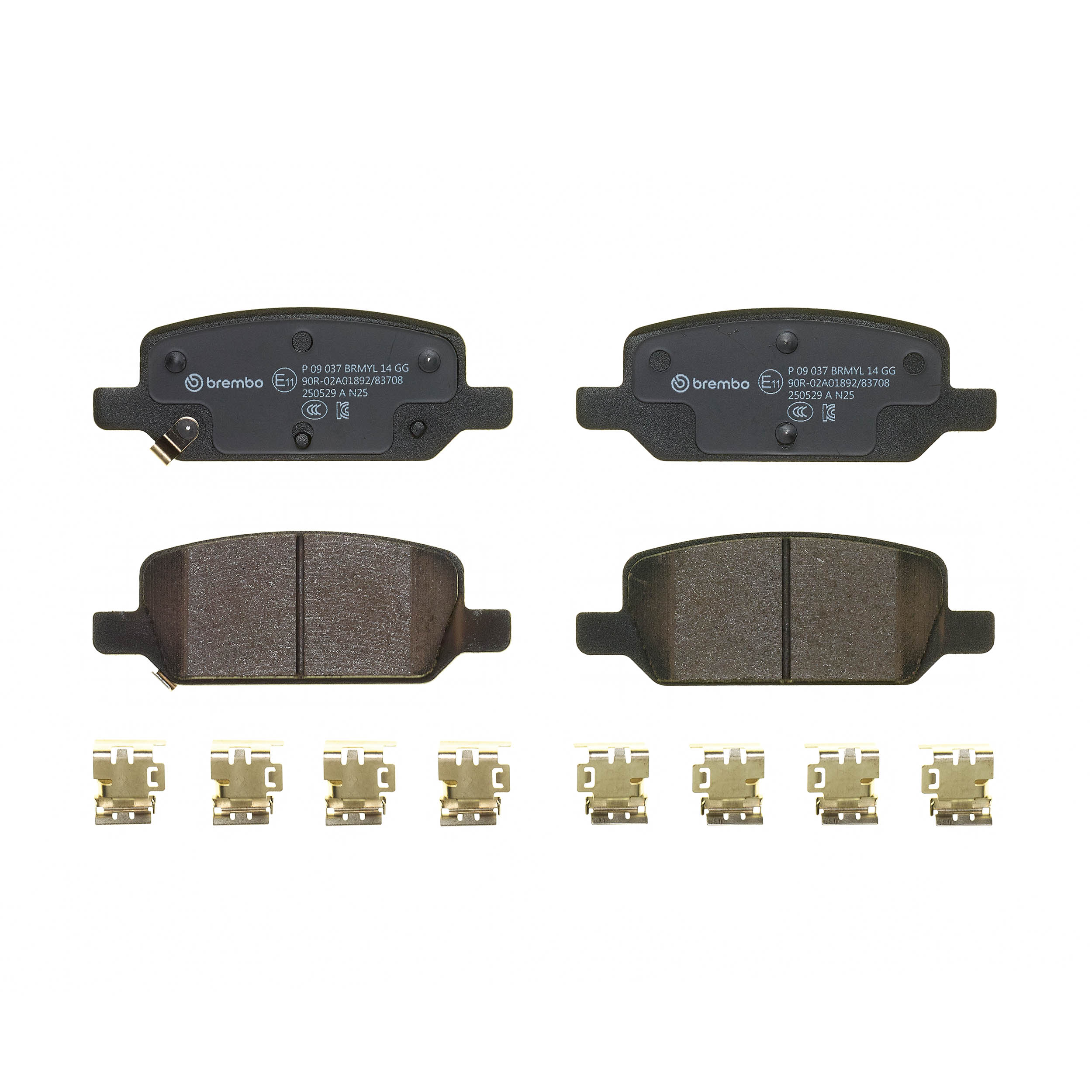 BREMBO Bremseklodser P 09 037 for TESLA