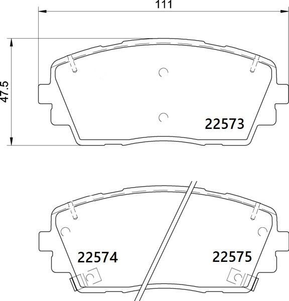 BREMBO Bremseklodser p30115 for KIA